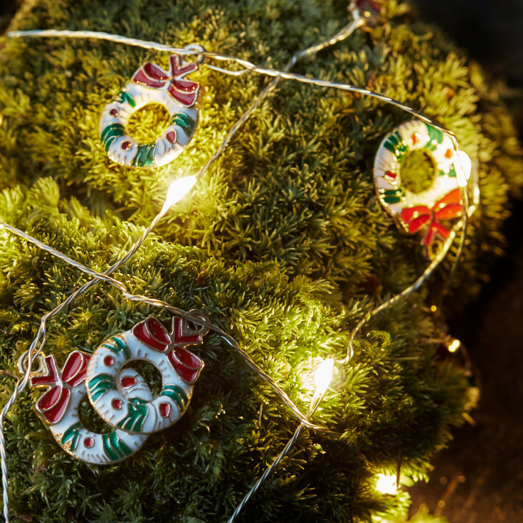 Sirius Nille lyskæde med Kranse