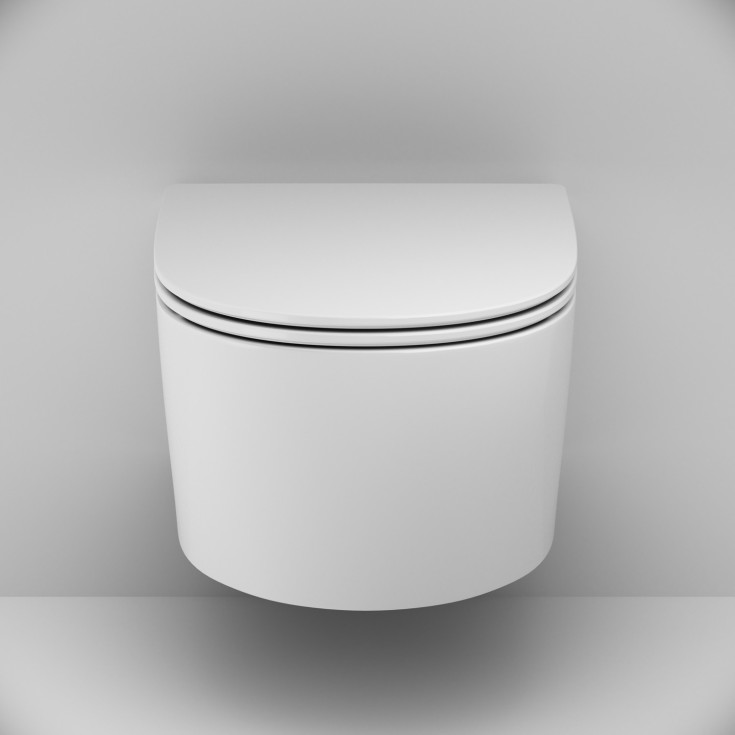 AM.PM X-Joy S toiletpakke, uden skyllekant, hvid/krom