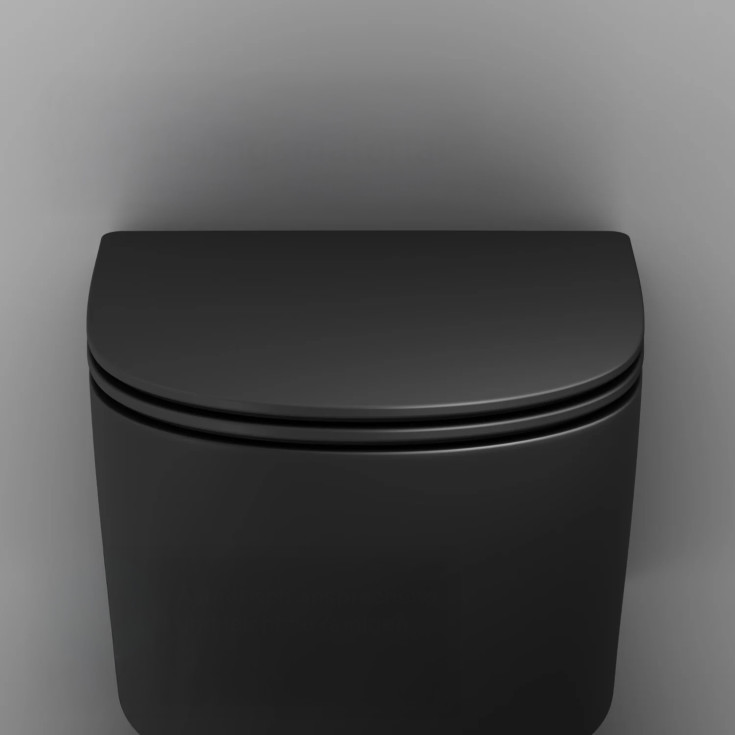 AM.PM X-Joy S vägghängt toalettpaket, utan spolkant, matt svart