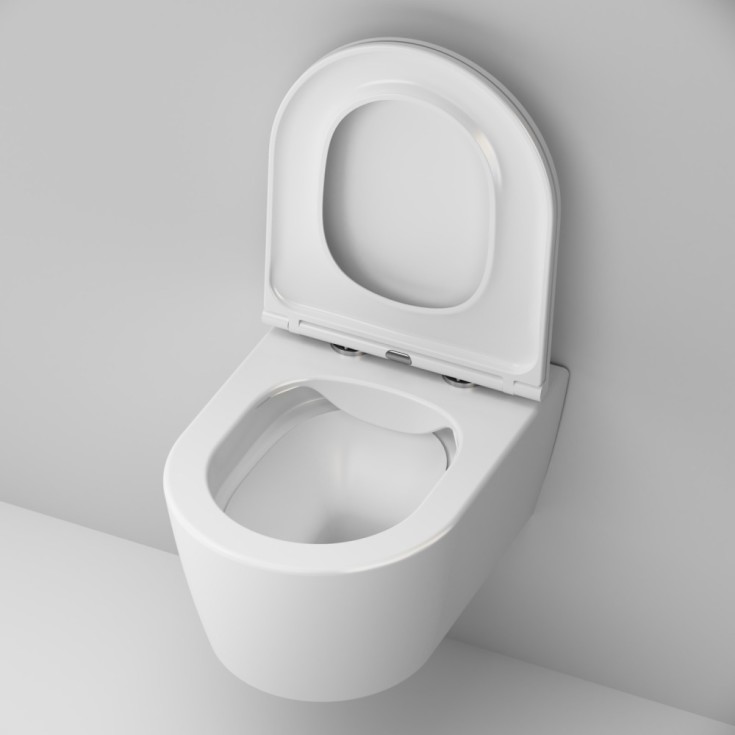 AM.PM Func vägghängt toalettpaket, utan spolkant, vit/krom