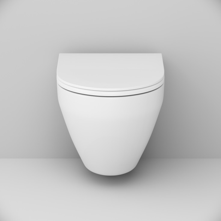 AM.PM Spirit V2.0 toiletpakke, uden skyllekant, hvid/krom