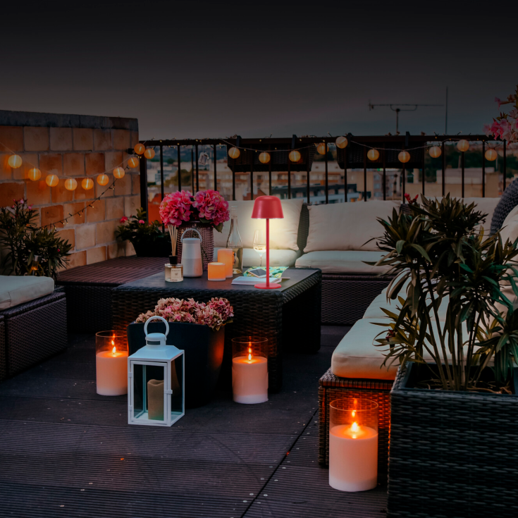 Ledvance Endura Style uppladdningsbar bordslampa, rosa