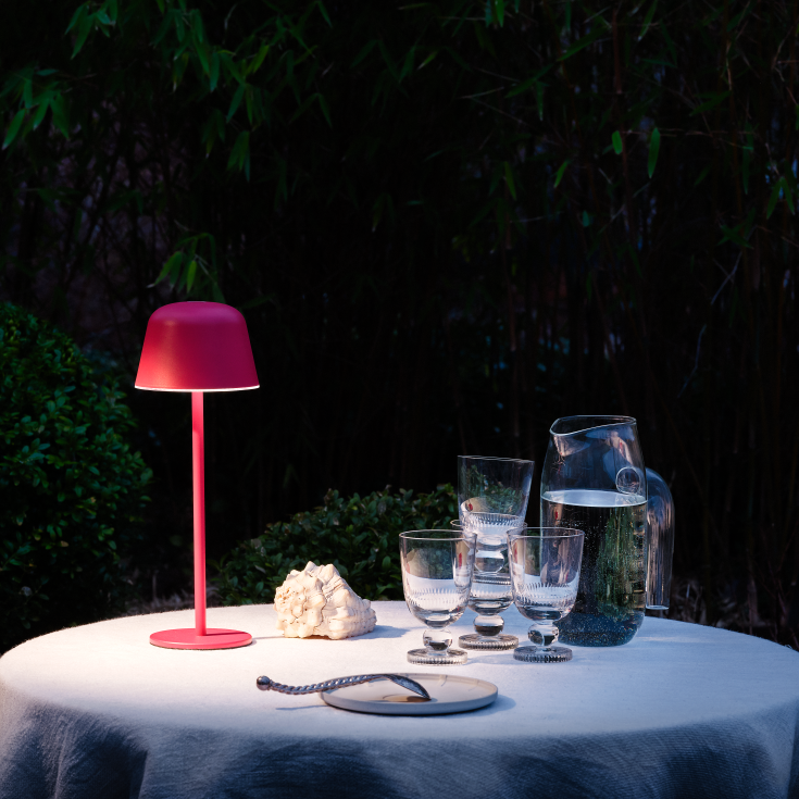 Ledvance Endura Style uppladdningsbar bordslampa, rosa