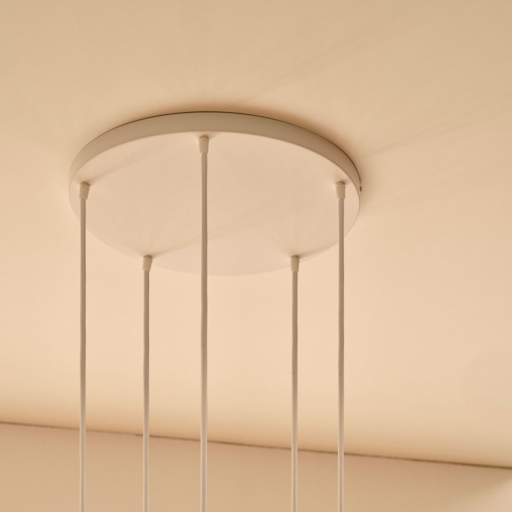 Nordlux Luana baldakin, 5 udgange, hvid