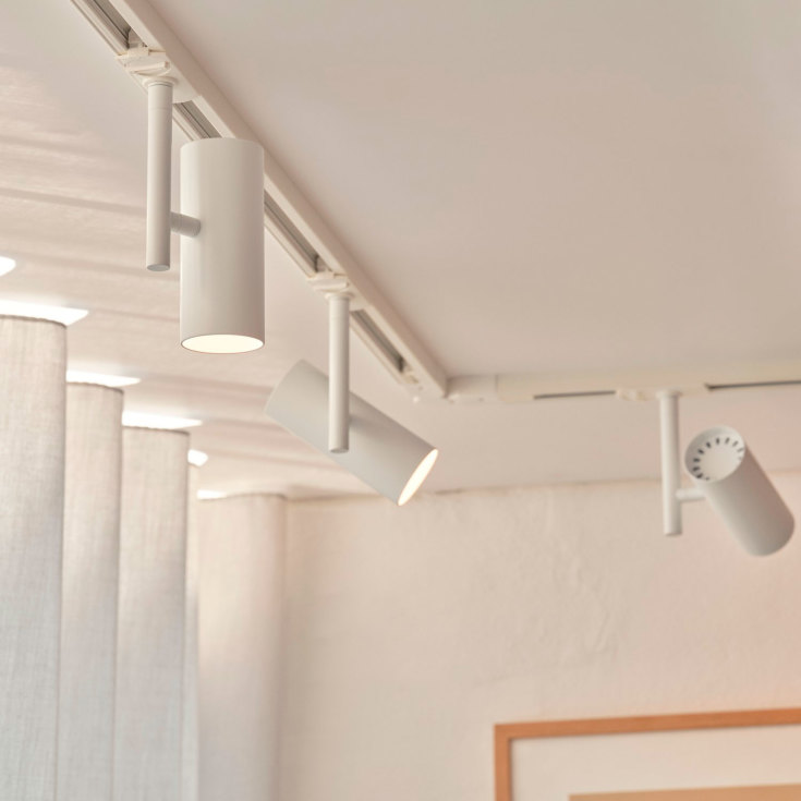 Nordlux Jerome Link 3 skinnespots + strømskinne, 1 meter, hvid