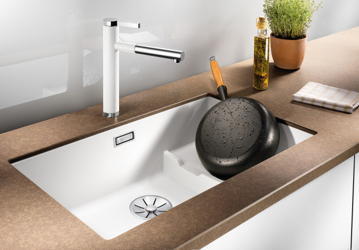 Blanco Subline 700-U Level UXI kjøkkenvask, 73x46 cm, hvit