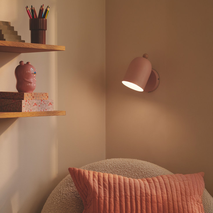 Nordlux Gaston vegglampe, rosa