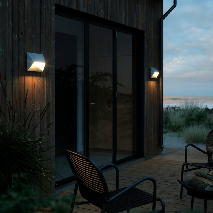 Nordlux Pontio utelys vegg, galvanisert stål, 27 cm