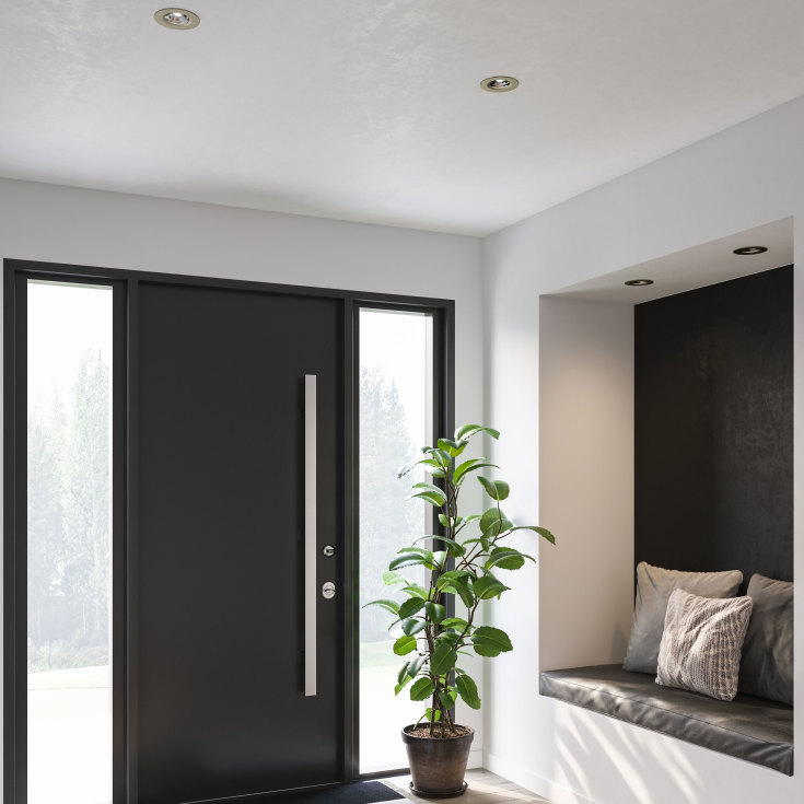 Nordlux Smart Don downlight, børstet nikkel