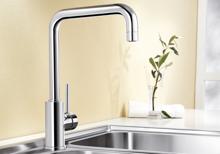 Blanco Mili köksblandare, krom