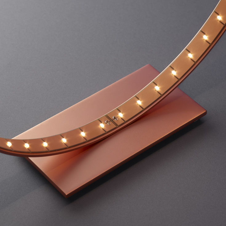 Le Deun Luminaires Micro bordlampe, rustfarge