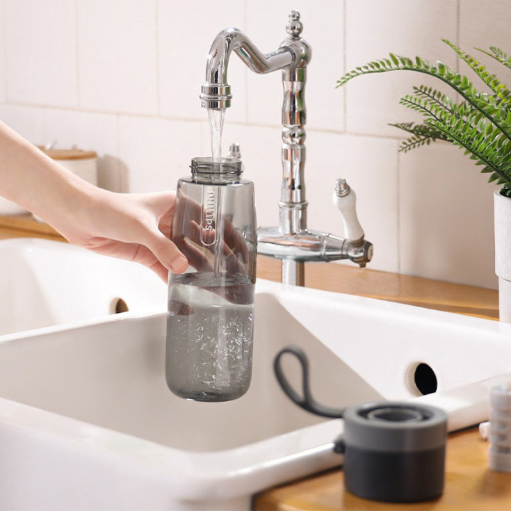 Philips GoZero Daily Tritan drikkedunk med filter, 0,66 liter, grå