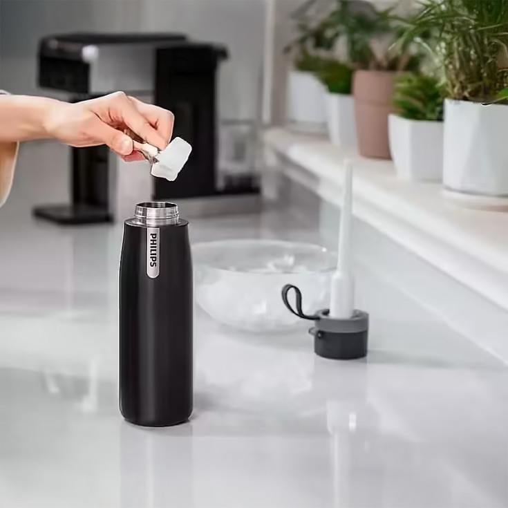 Philips GoZero Daily termoflaske med filter, 0,66 liter, grå