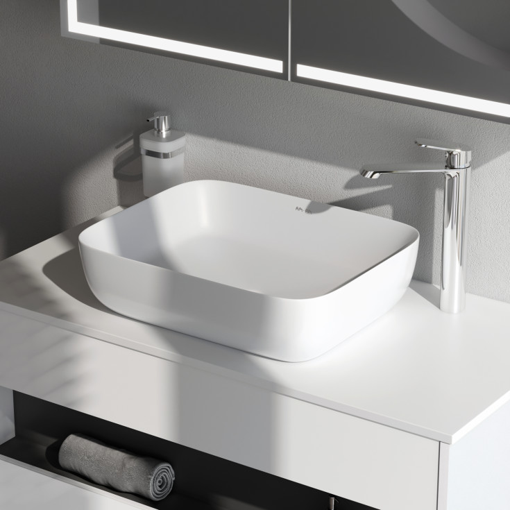 AM.PM Func håndvask, 51x40,5 cm, hvid