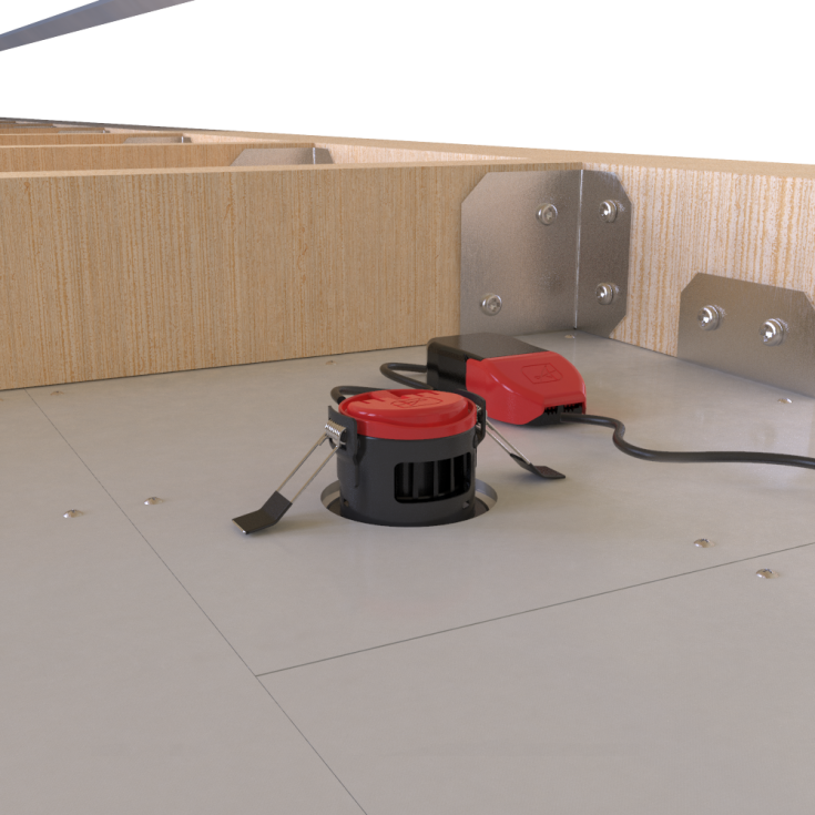 Prism Pro Kip DL 4xCCT 5W/7W CRI80 530lm/690lm 55° IP20 Krom