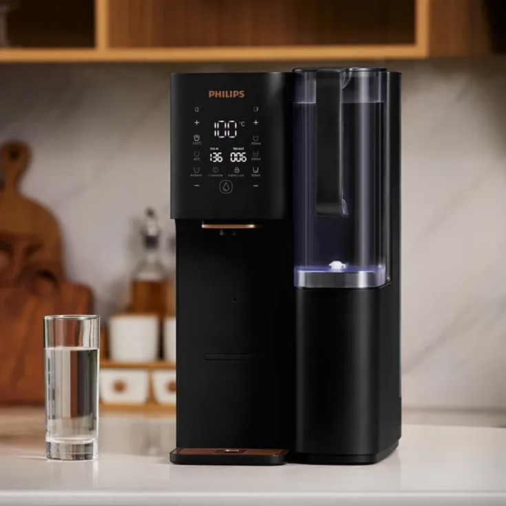 Philips Aquaporin vattendispenser, kokande vatten, filtrering, 6 liter