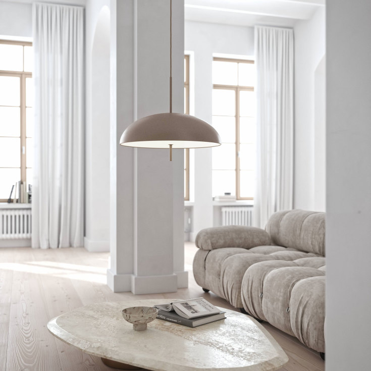 Dftp Versale pendellampe, brun, Ø50 cm