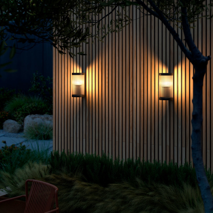 Nordlux Coupar udendørs væglampe, sort