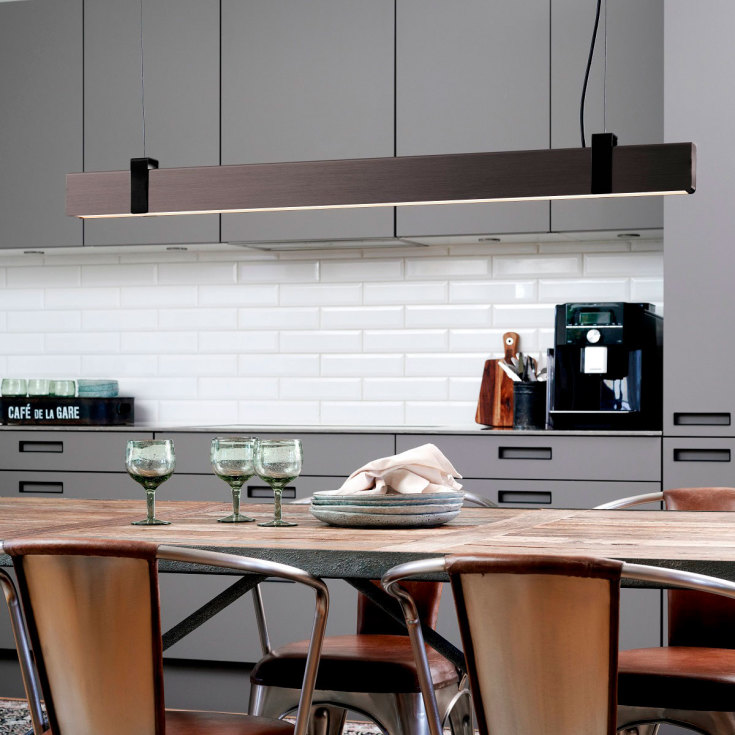 Nordlux Lilt langbordspendellampe, mörkt stål