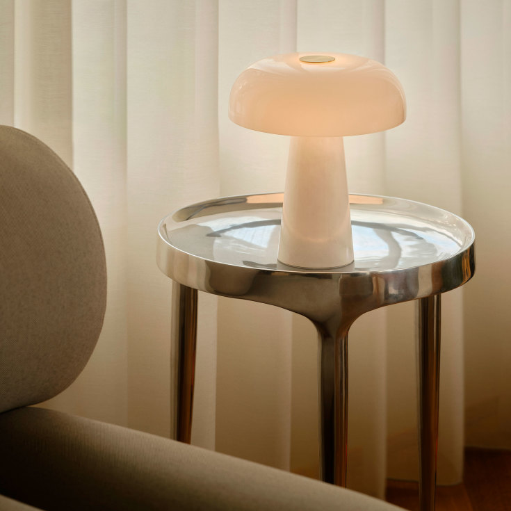 Dftp Glossy Mini bordlampe, hvid