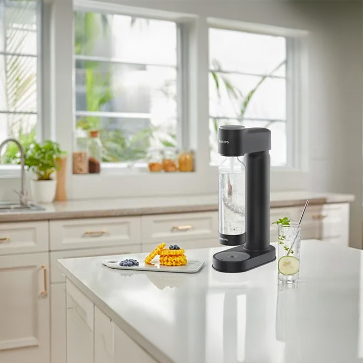 Philips GoZero Sodamaker kullsyremaskin, sort