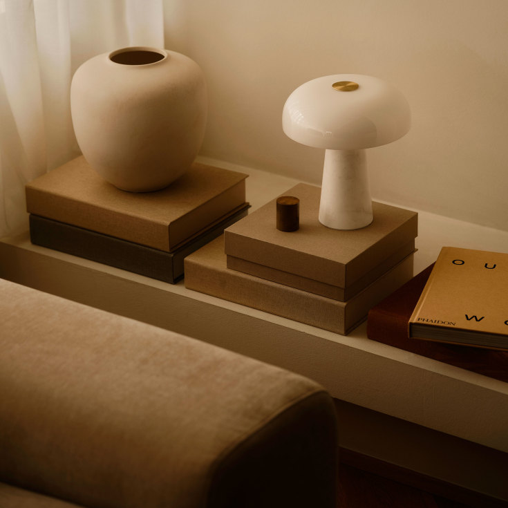 Dftp Glossy Mini bordlampe, hvid