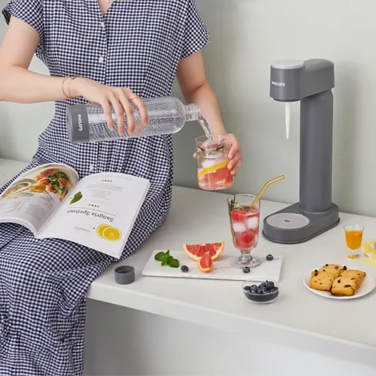 Philips GoZero Sodamaker kullsyremaskin, grå