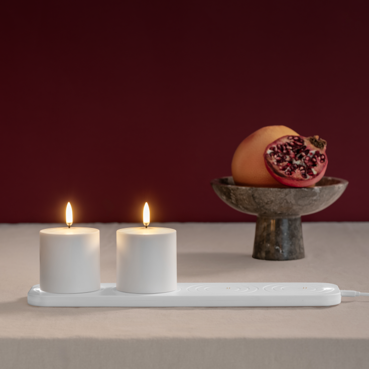 Uyuni LED blokklys, oppladdningsbar, hvit