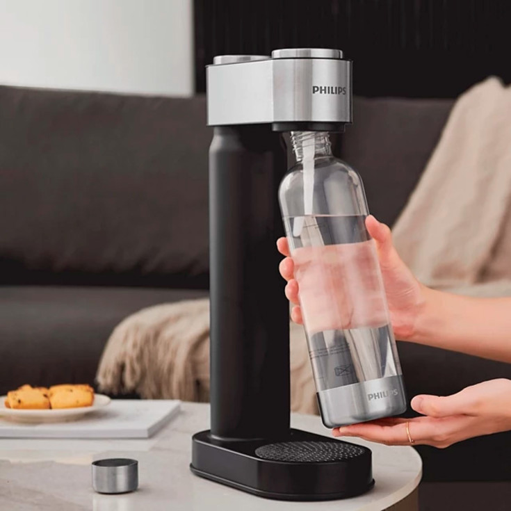 Philips GoZero Sodamaker kullsyremaskin, rustfritt stål