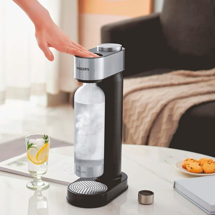 Philips GoZero Sodamaker sodavandsmaskine, rustfrit stål