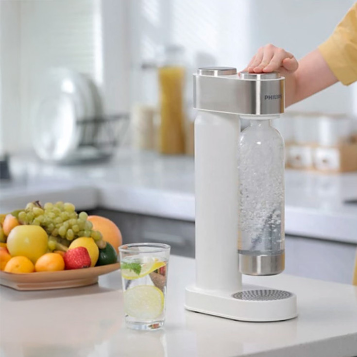 Philips GoZero Sodamaker kullsyremaskin, hvit