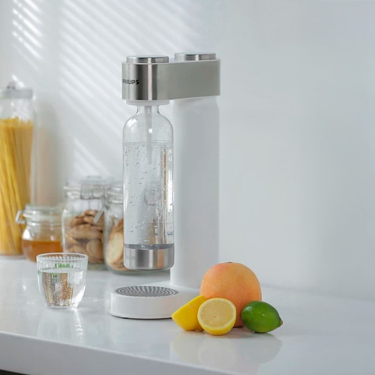 Philips GoZero Sodamaker kullsyremaskin, hvit