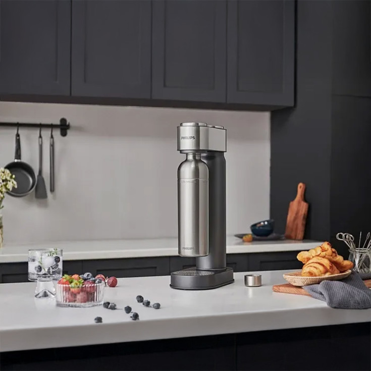 Philips GoZero Sodamaker kullsyremaskin, rustfritt stål