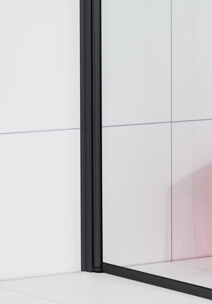 Noro Frost DV 115 veggprofilsett, hjørnemontering, sort, 1 stk