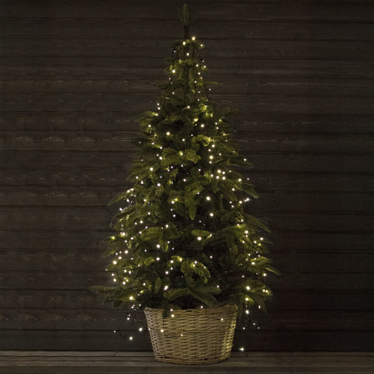 Markslöjd Smart udendørs juletræskæde, 280 lys, 2,1 meter