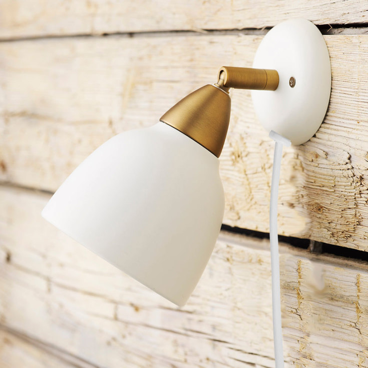 Superliving Urban vegglampe, kort, hvit