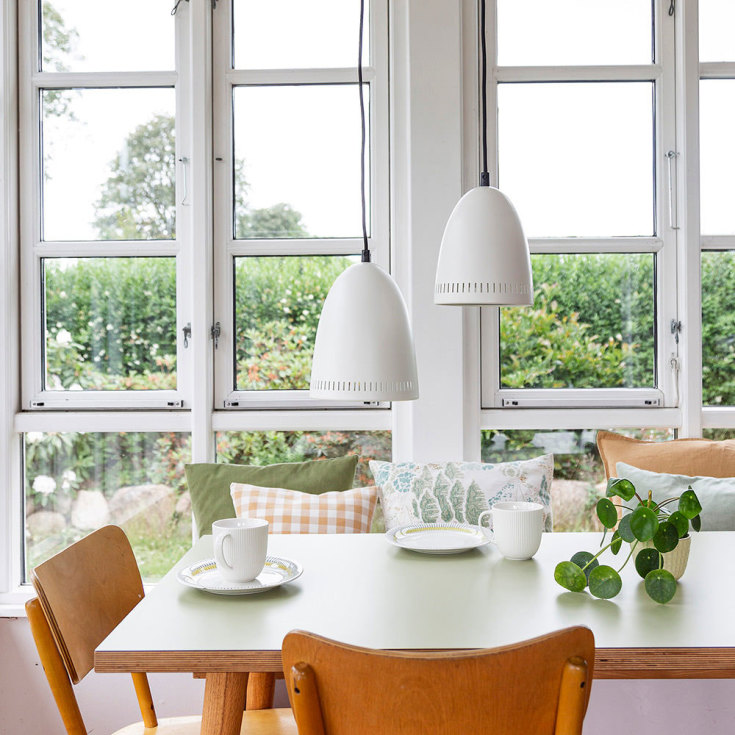 Superliving Dynamo pendellampe, hvit