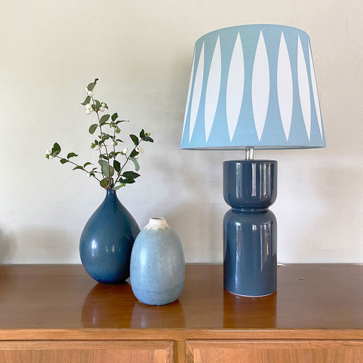 Superliving Paris bordlampe, blå