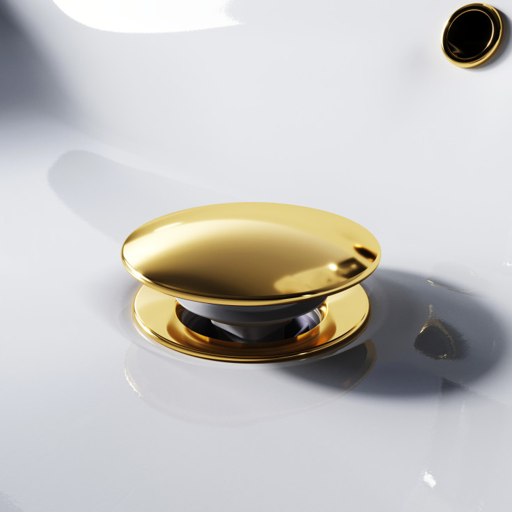 AM.PM bottenventil, push-open, mässing