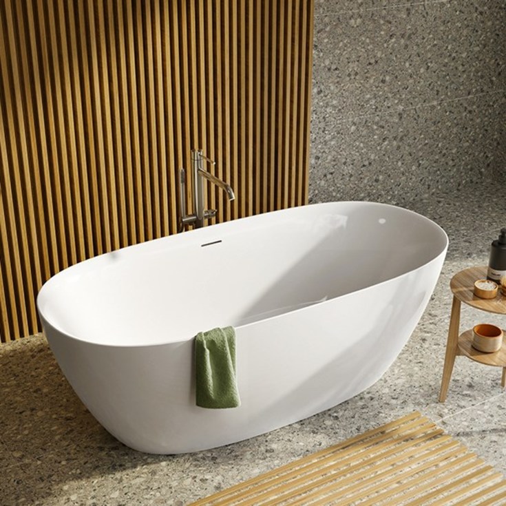 Strømberg Genoa fritstående badekar, 1500 x 750 mm