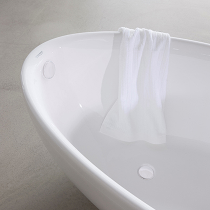 Strømberg avlopps- och bräddavloppsset med vattenlås, matt vit