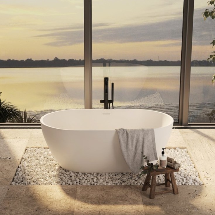 Strømberg Riba fritstående badekar,  1700 x 750 mm