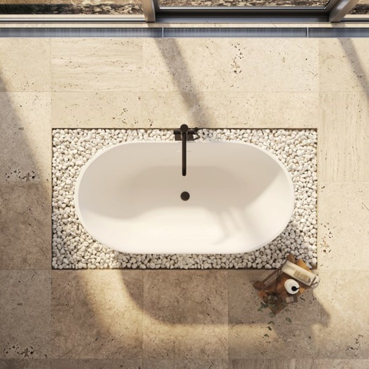 Strømberg Riba fritstående badekar,  1700 x 750 mm