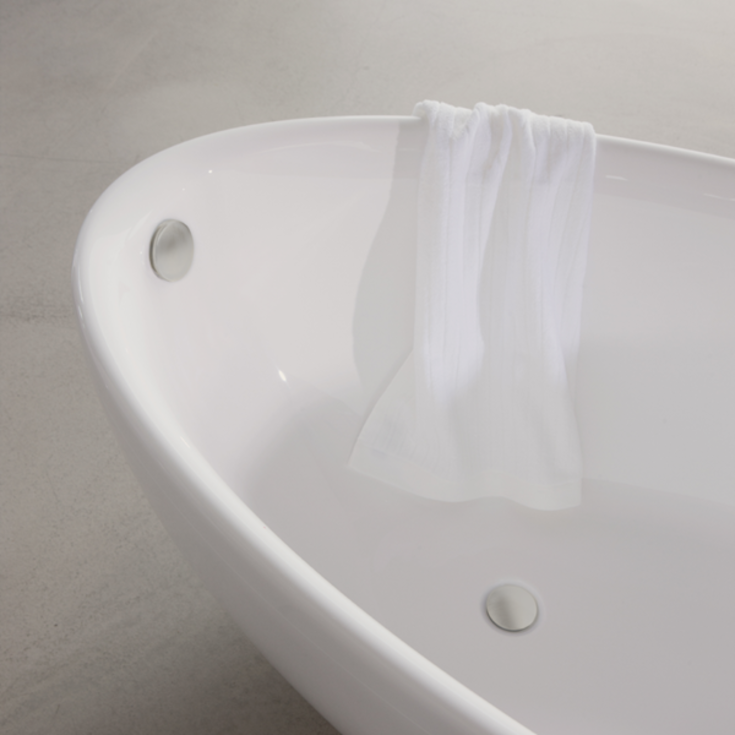 Strømberg avlopps- och bräddavloppsset med vattenlås, borstad nickel