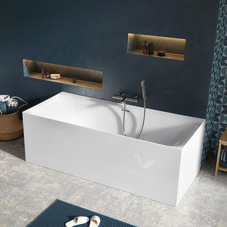 Strømberg Turin fritstående badekar, 1700 x 750 mm