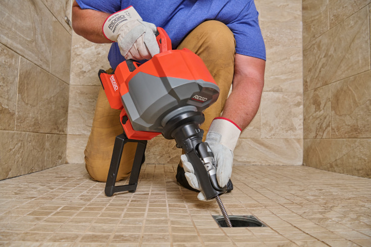 Ridgid afløbsrenser K-46 SinkSnake, 18 V/2,5 Ah og lader