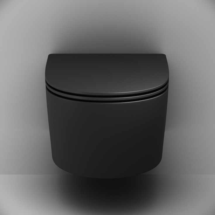 AM.PM X-Joy S FlashClean væghængt toilet, uden skyllekant, mat sort