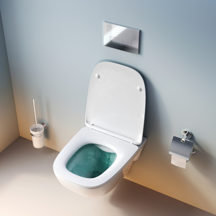 AM.PM X-Joy væghængt toilet, uden skyllekant, hvid