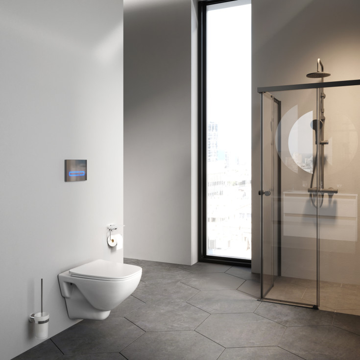 AM.PM X-Joy væghængt toilet, uden skyllekant, hvid