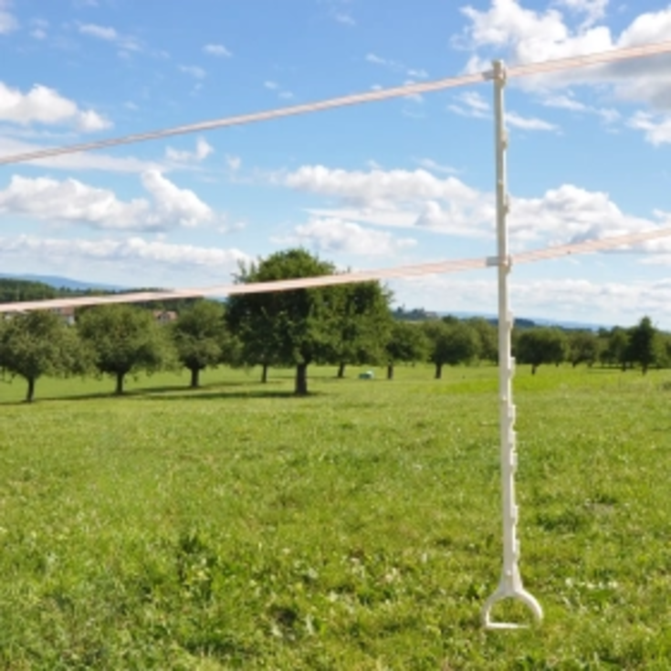 Hestepæl 1,55M hvid (2x5)